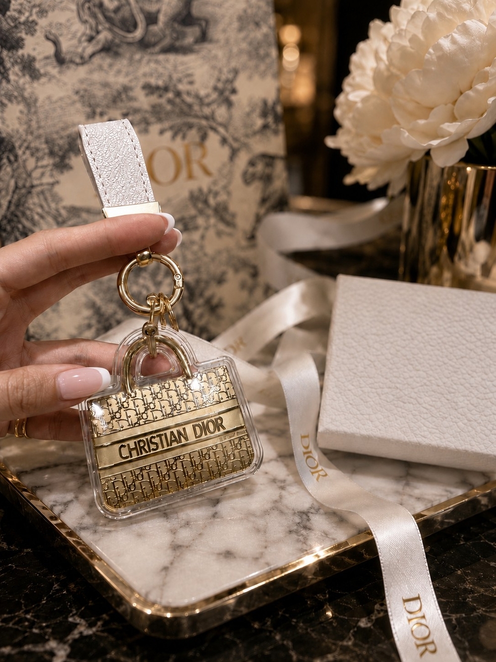 Designer-Inspired Bag Charm / Keychain